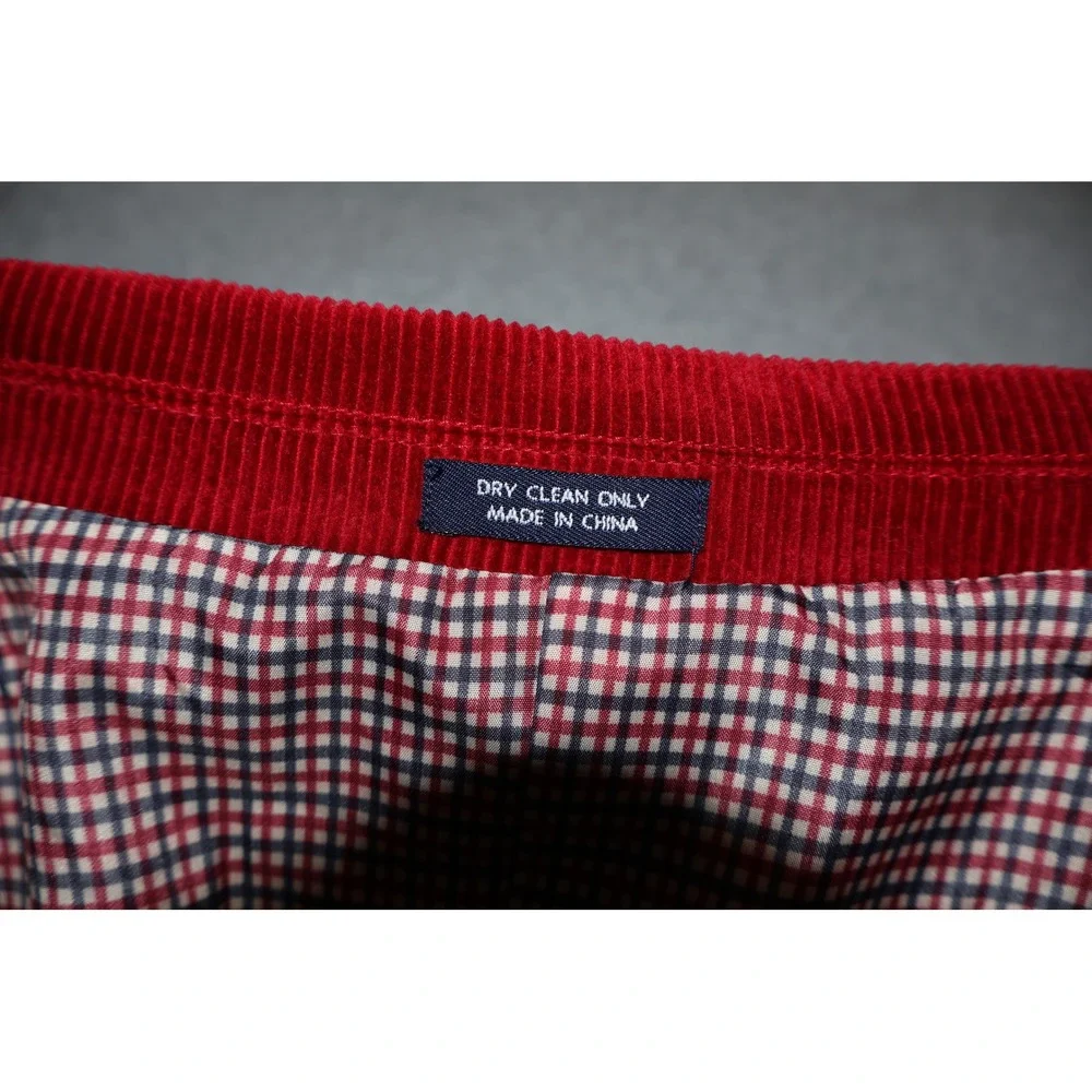 Saddlebred Sport Coat Men 56 Reg Red Corduroy 2Btn Single Vent Jacket Blazer